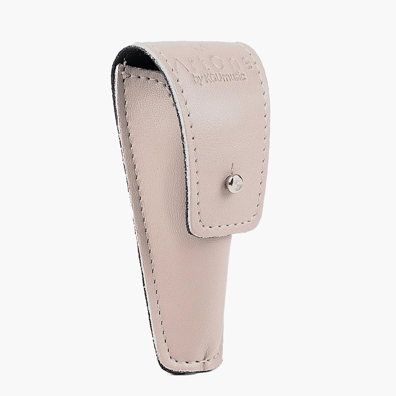 Artone Trumpet MOUTHPIECE POUCH. Single holder for trumpet mouthpieces, crafted from Faux leather case. Protective mouthpiece bag Secure storage. Gift for trumpeter. Trumpet accessories (Beige, Pouch Single) - Image 1